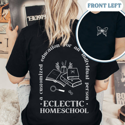 eclectic homeschool mom shirt for women that homeschool