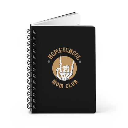 Homeschool Mom Club Spiral Bound JournalWolfe Paw DesignsHomeschool Mom Club Spiral Bound JournalWrite down your goals and lists in style in this Homeschool Mom Club spiral-bound journal. This notebook features a thick gloss full-color laminated protective coverHomeschool Mom Club Spiral Bound Journal