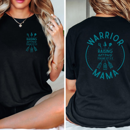 Warrior Mama Raising Arrows Womens Short Sleeve Tee Shirt for Moms