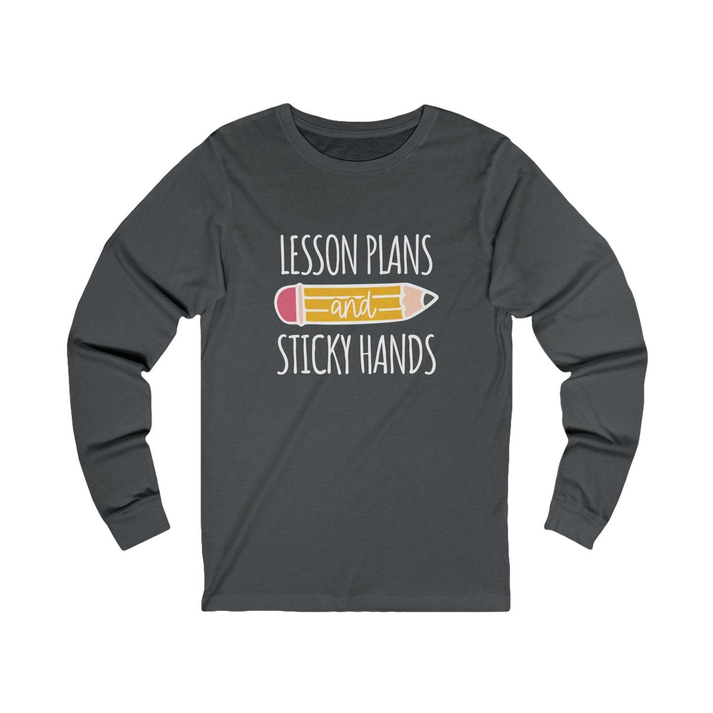 Lesson Plans and Sticky Hands Long Sleeve Tee Shirt