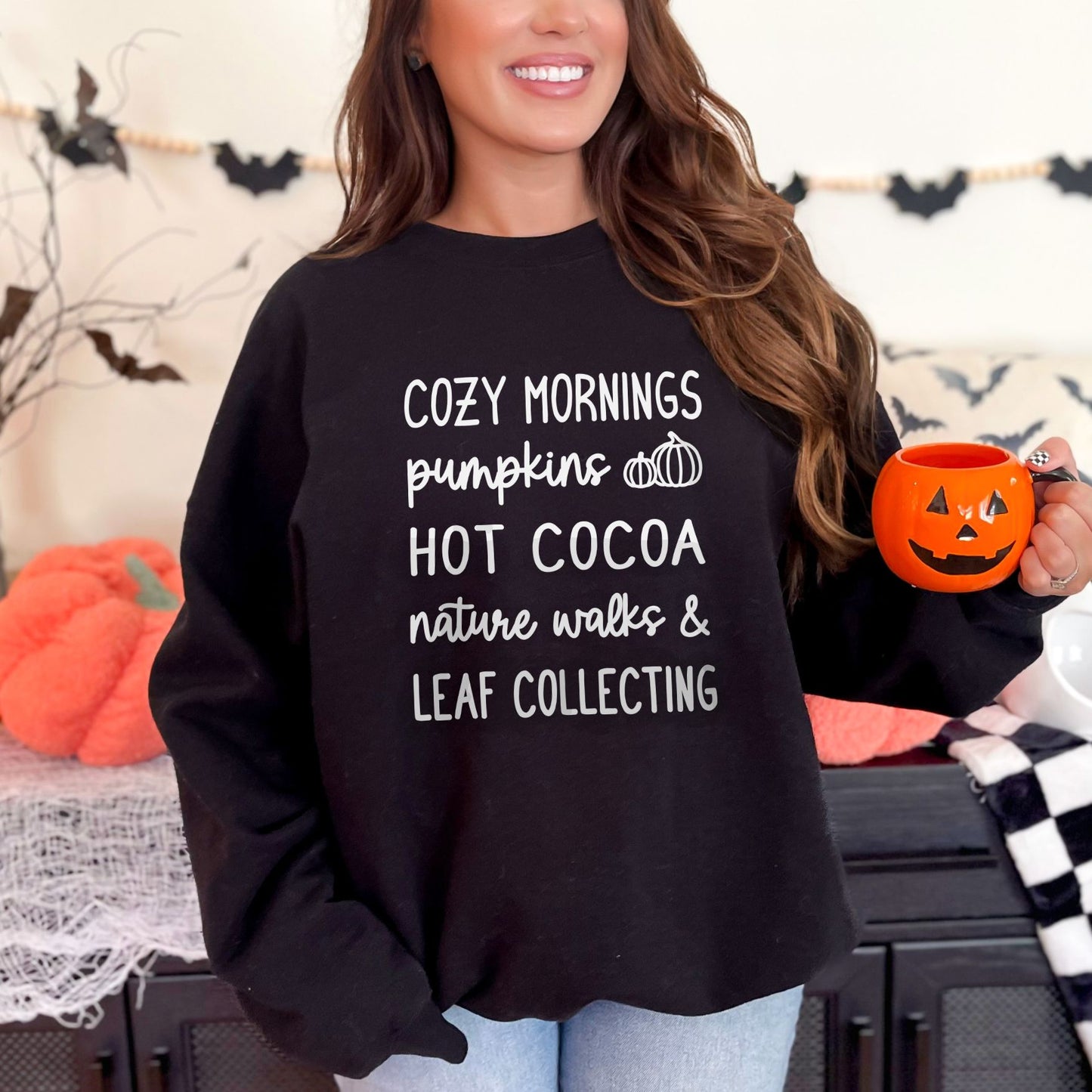 Cozy Mornings & Leaf Collecting Sweater for Mom