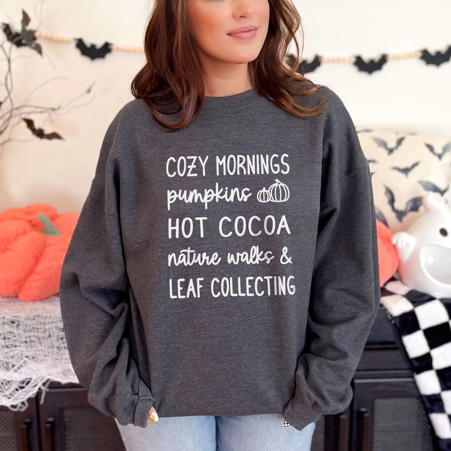 Cozy Mornings & Leaf Collecting Sweater for Mom