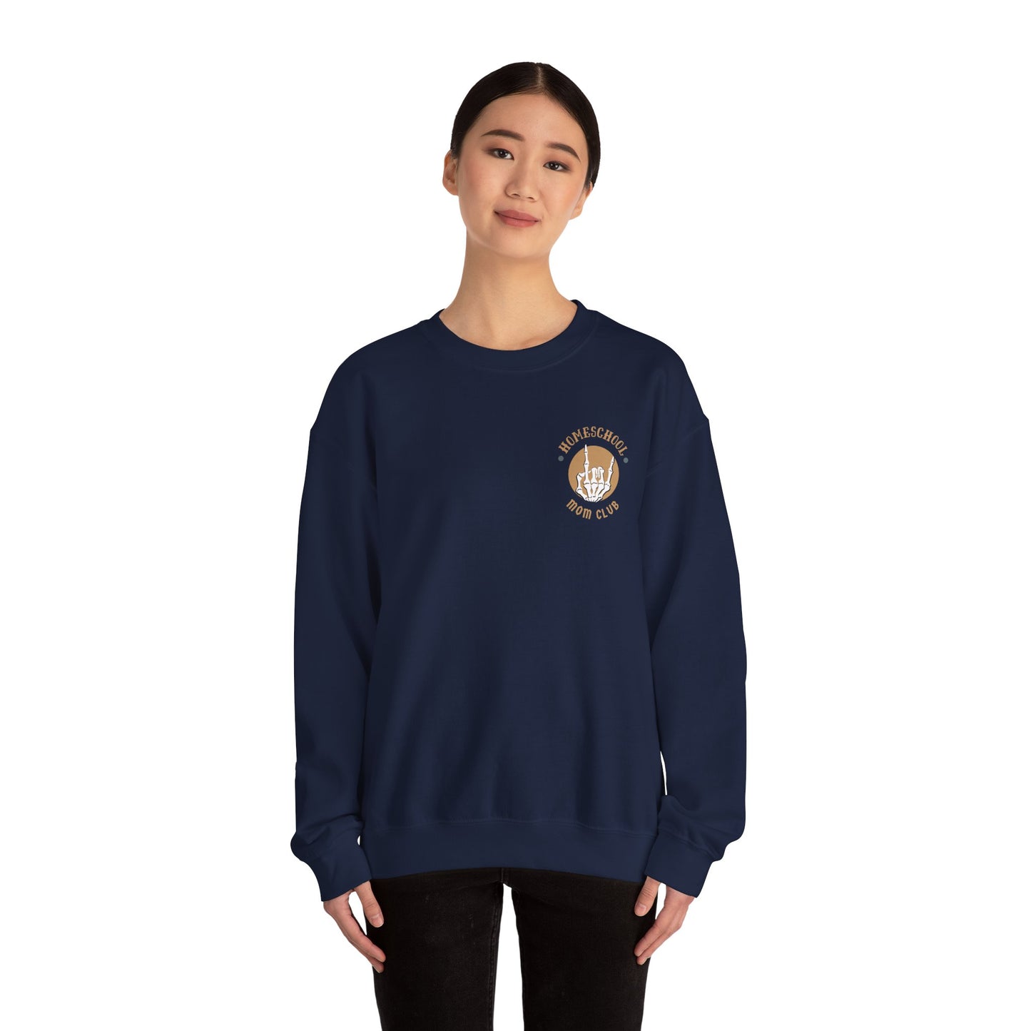 Copy of Homeschool Mom Club - This Counts as School Crewneck Sweatshirt