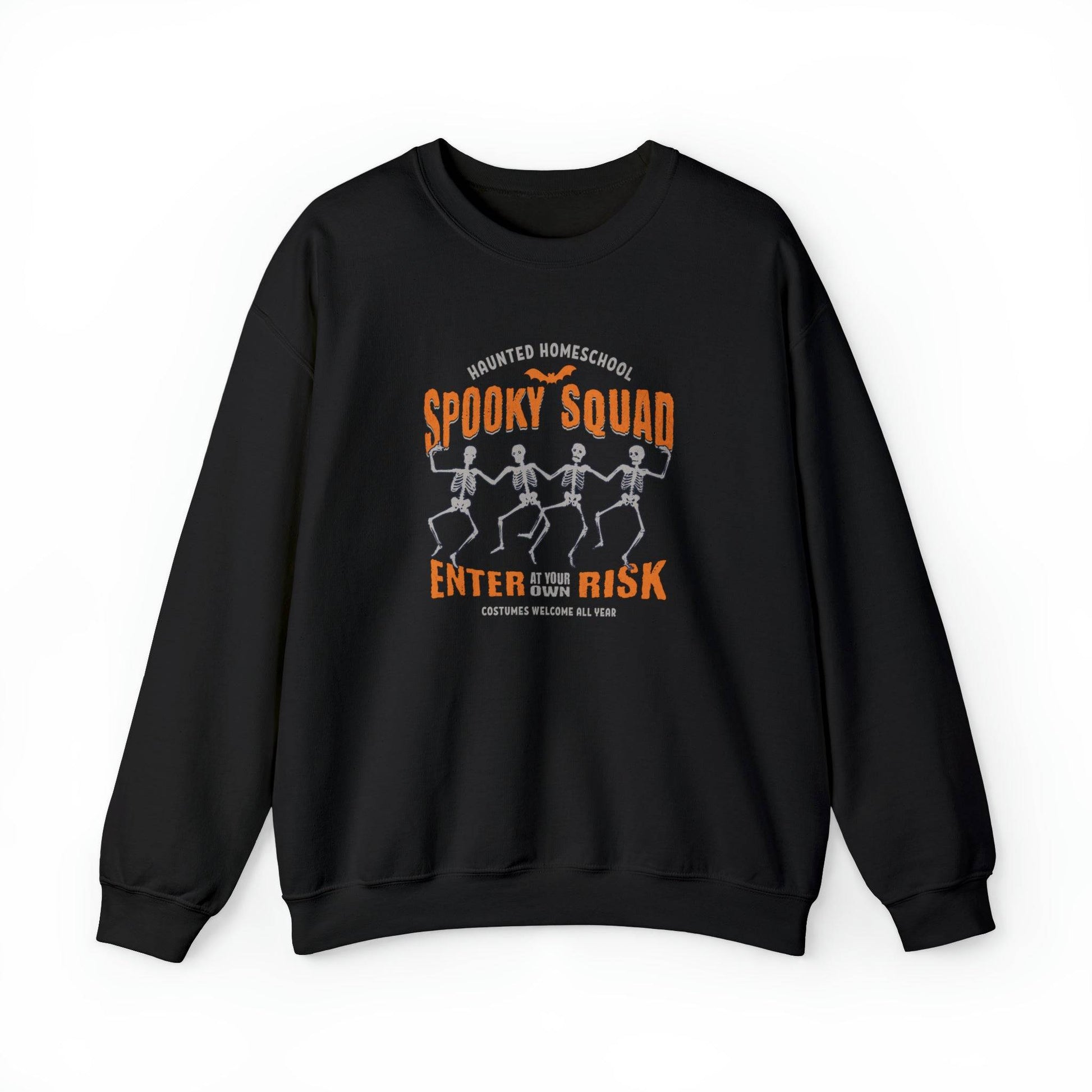 Spooky Squad Homeschool Mom Womens Crewneck Sweatshirt
