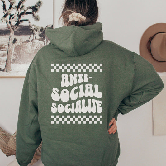 Anti-Social Checkered Sweater