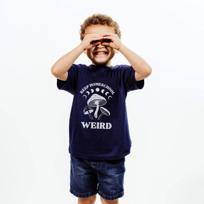 Keep Homeschool Weird Toddler Short Sleeve Tee Shirt