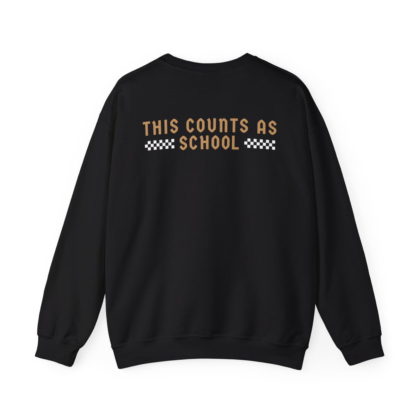 Copy of Homeschool Mom Club - This Counts as School Crewneck Sweatshirt