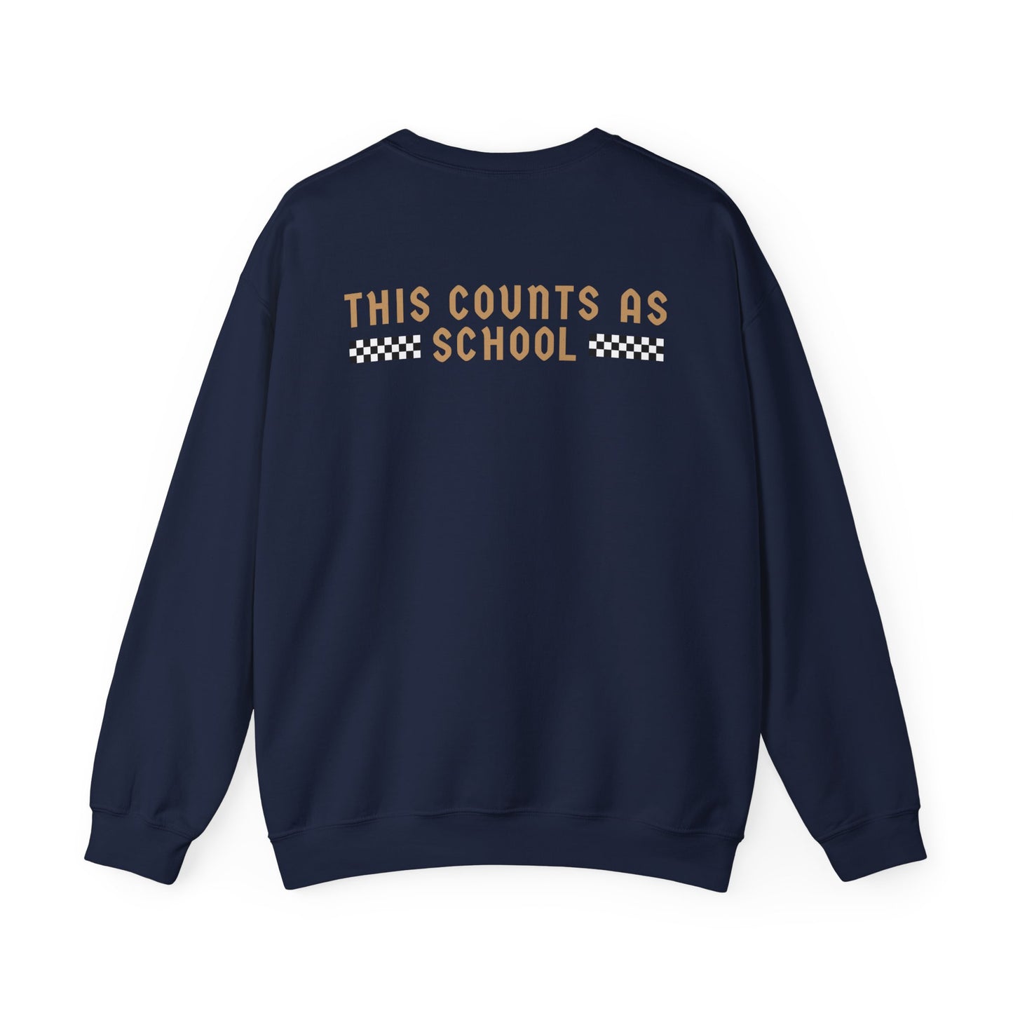 Copy of Homeschool Mom Club - This Counts as School Crewneck Sweatshirt