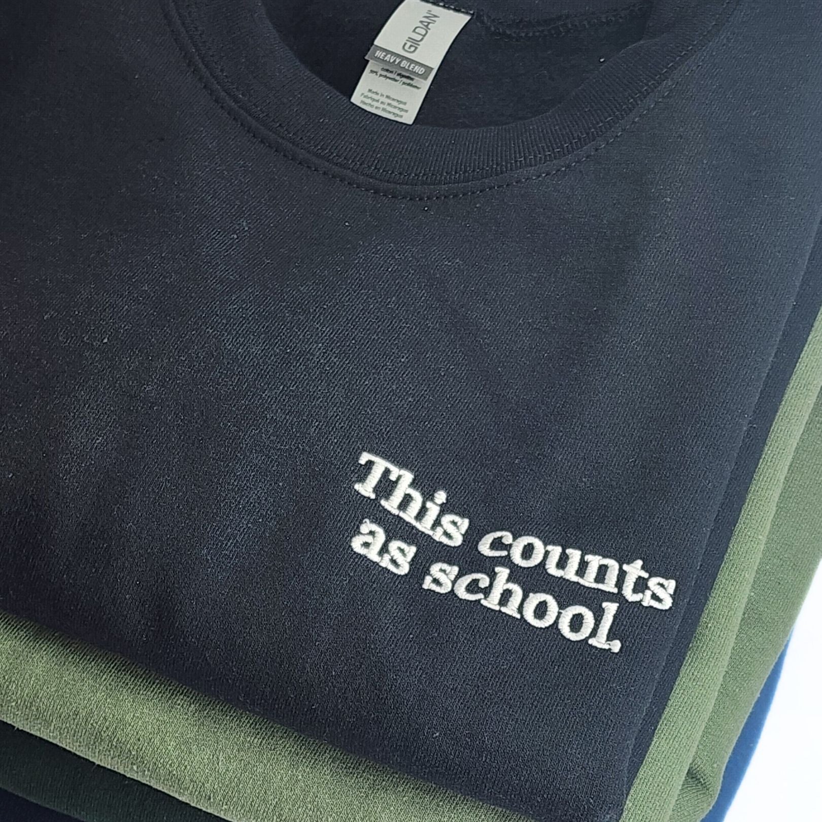 This Counts As School Unisex Adult Homeschool Sweatshirt 