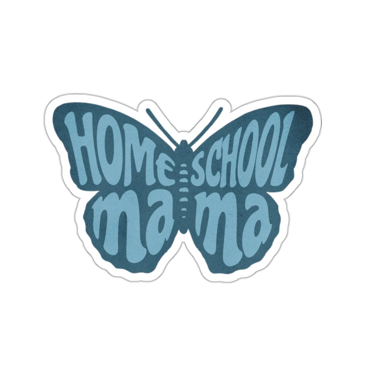 Homeschool Mama Blye Butterfly Vinyl Sticker 