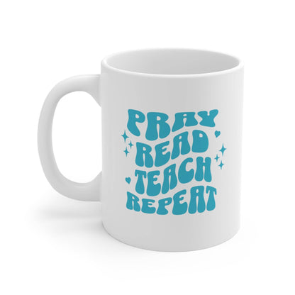 pray read teach repeat mug