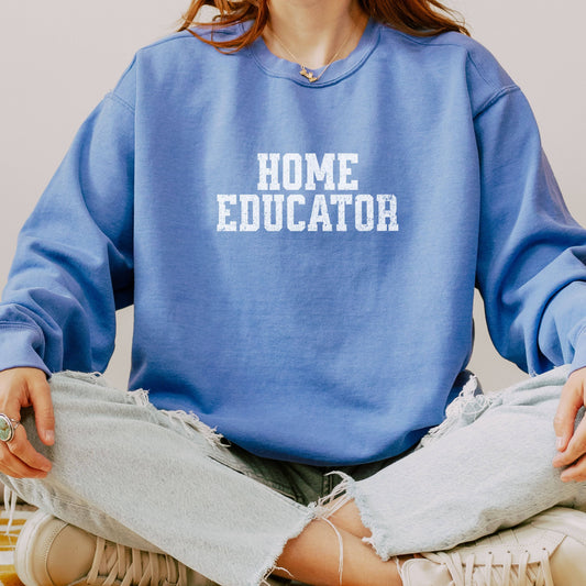 home educator thick sweateshirt sweater for homeschool moms