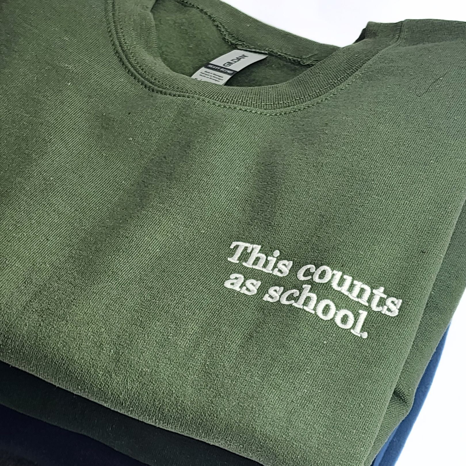 This Counts As School Unisex Adult Homeschool Sweatshirt 