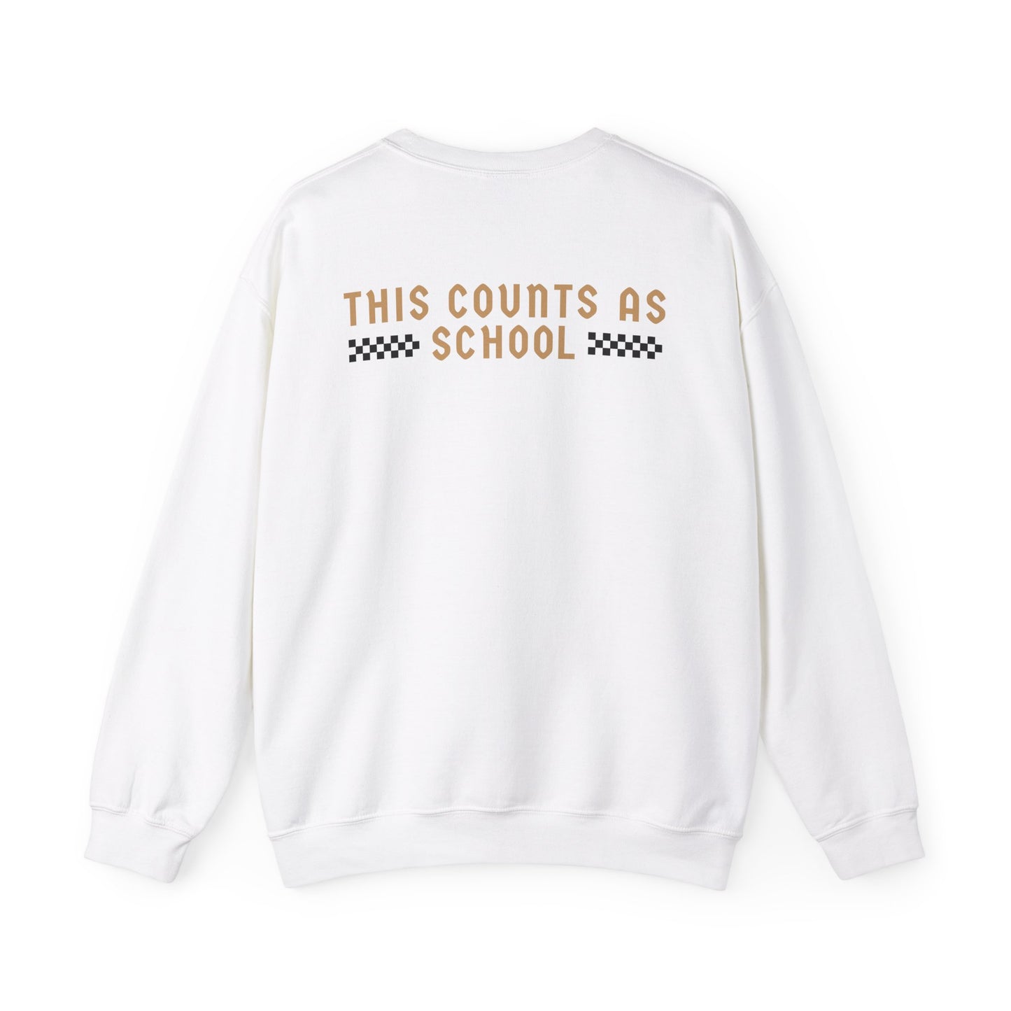 Copy of Homeschool Mom Club - This Counts as School Crewneck Sweatshirt