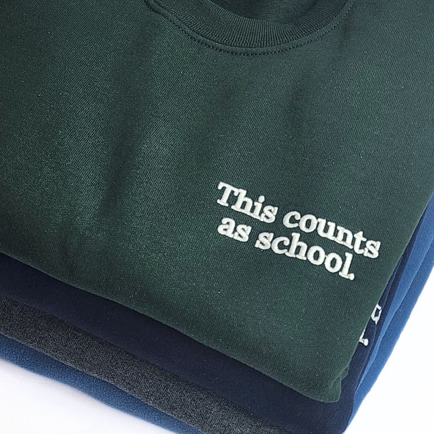 This Counts As School Unisex Adult Homeschool Sweatshirt 