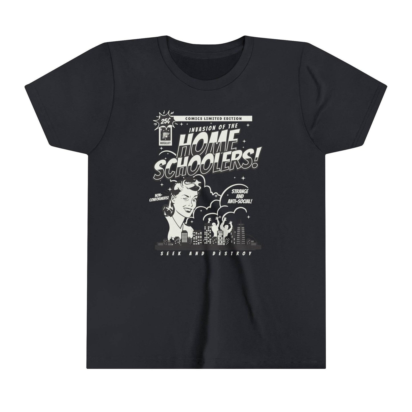 Invasion of the Homeschoolers! Youth Short Sleeve Tee Shirt