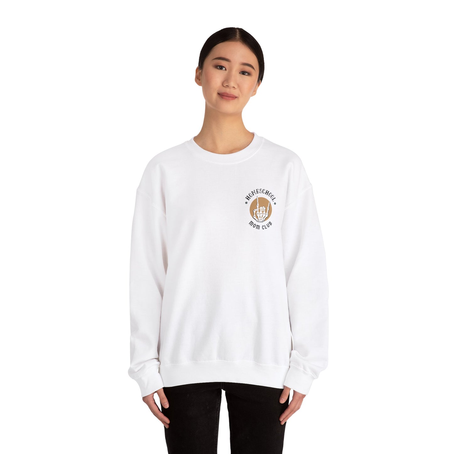 Copy of Homeschool Mom Club - This Counts as School Crewneck Sweatshirt