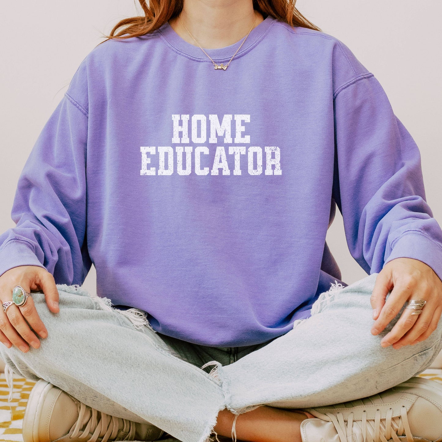 Home Educator Womens Sweatshirt For Homeschool Moms