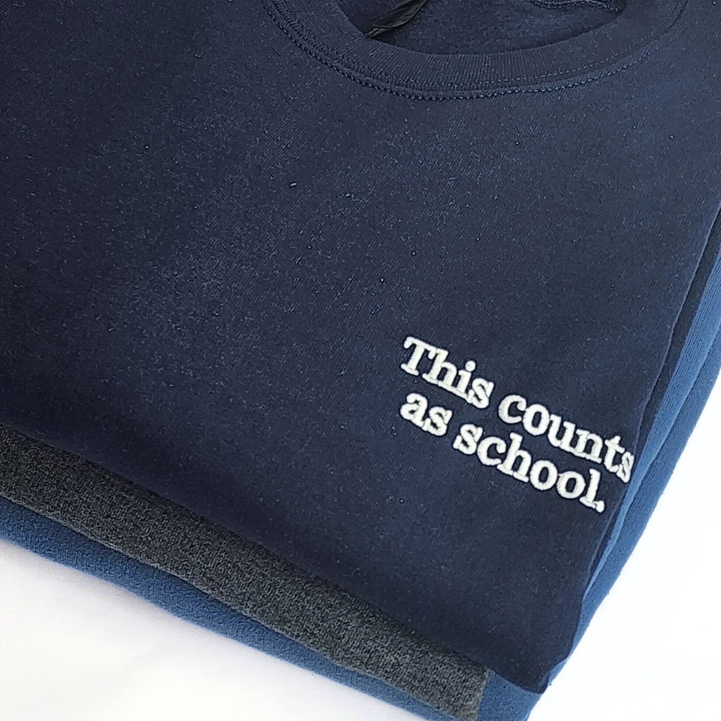 This Counts As School Unisex Adult Homeschool Sweatshirt 