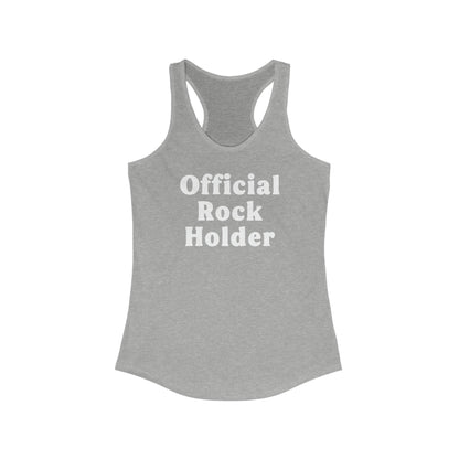 Official Rock Holder Women's Racerback Tank