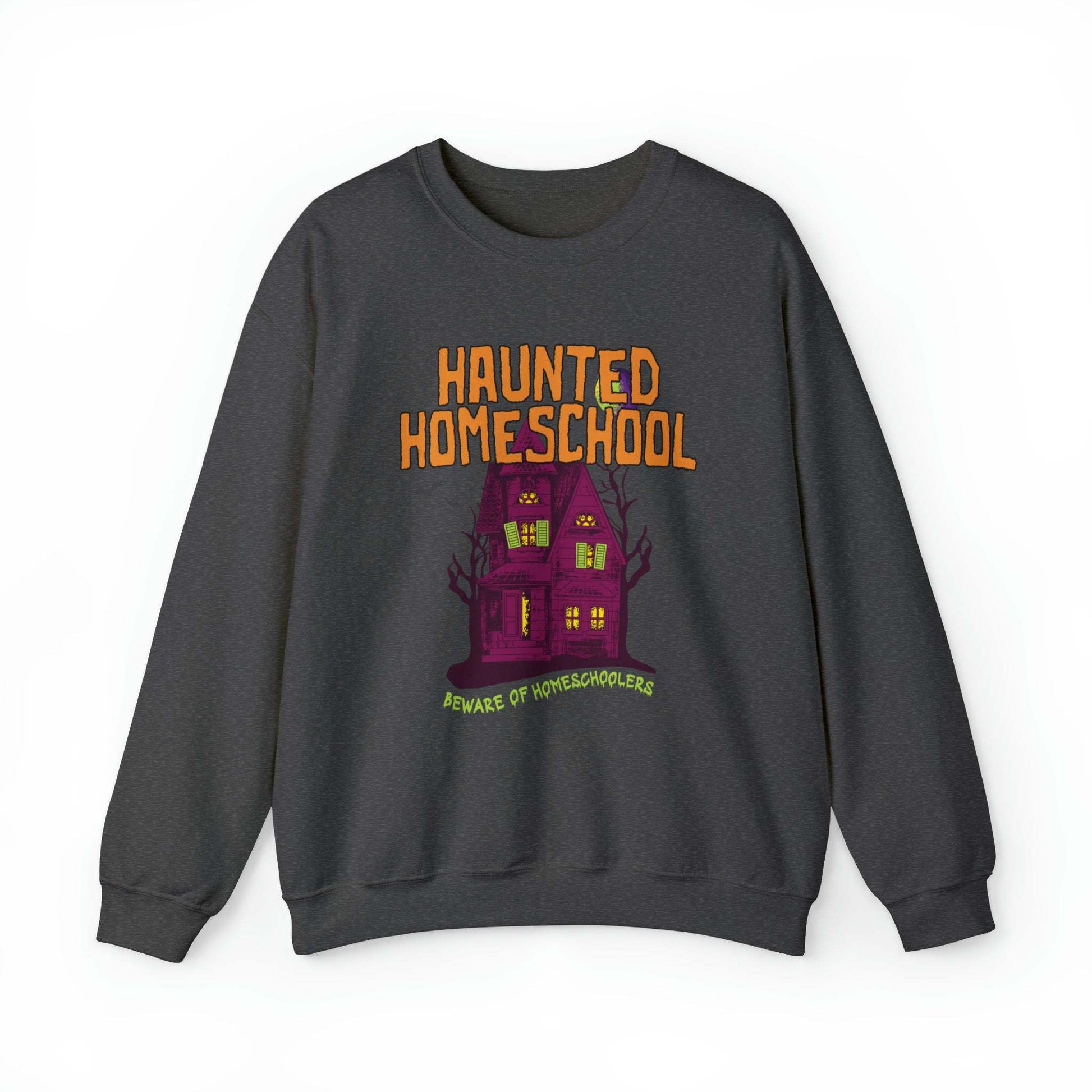 Haunted Homeschool Adult Crewneck SweatshirtWolfe Paw DesignsHaunted Homeschool Adult Crewneck SweatshirtBeware of homeschoolers!
Also available as a tee.
Gildan Unisex Fit
50% cotton, 50% polyester



 
S
M
L
XL
2XL
3XL
4XL
5XL




Width, in
20.00
22.01
24.00
26.00
28.Haunted Homeschool Adult Crewneck Sweatshirt