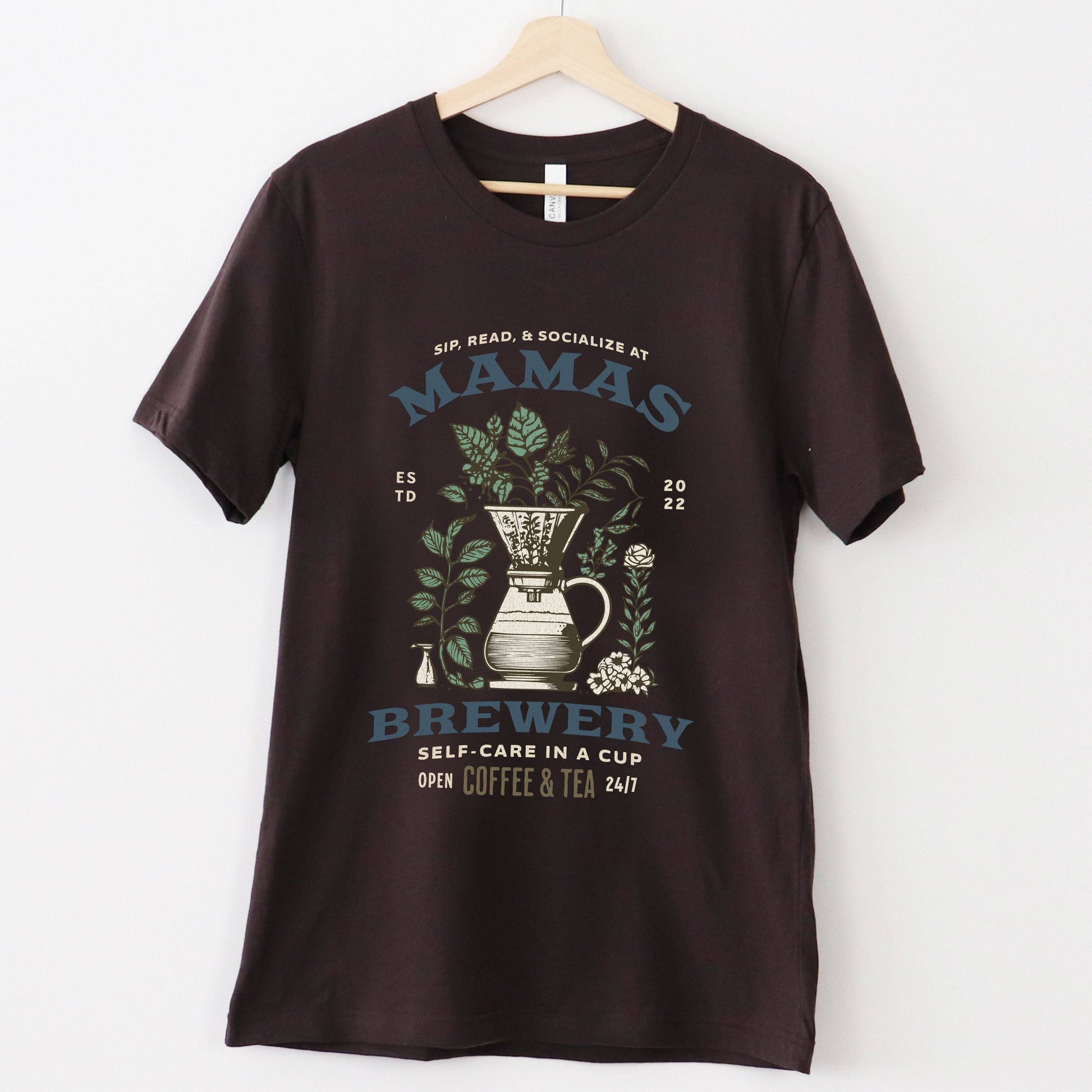 Mamas Brewery Short Sleeve Shirt For Coffee and Tea Lovers