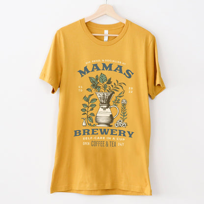 Mamas Brewery Short Sleeve Shirt For Coffee and Tea Lovers