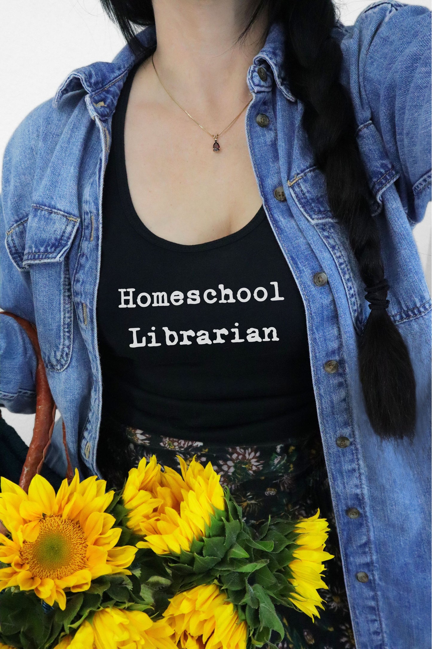 Homeschool Librarian Women's Racerback Tank