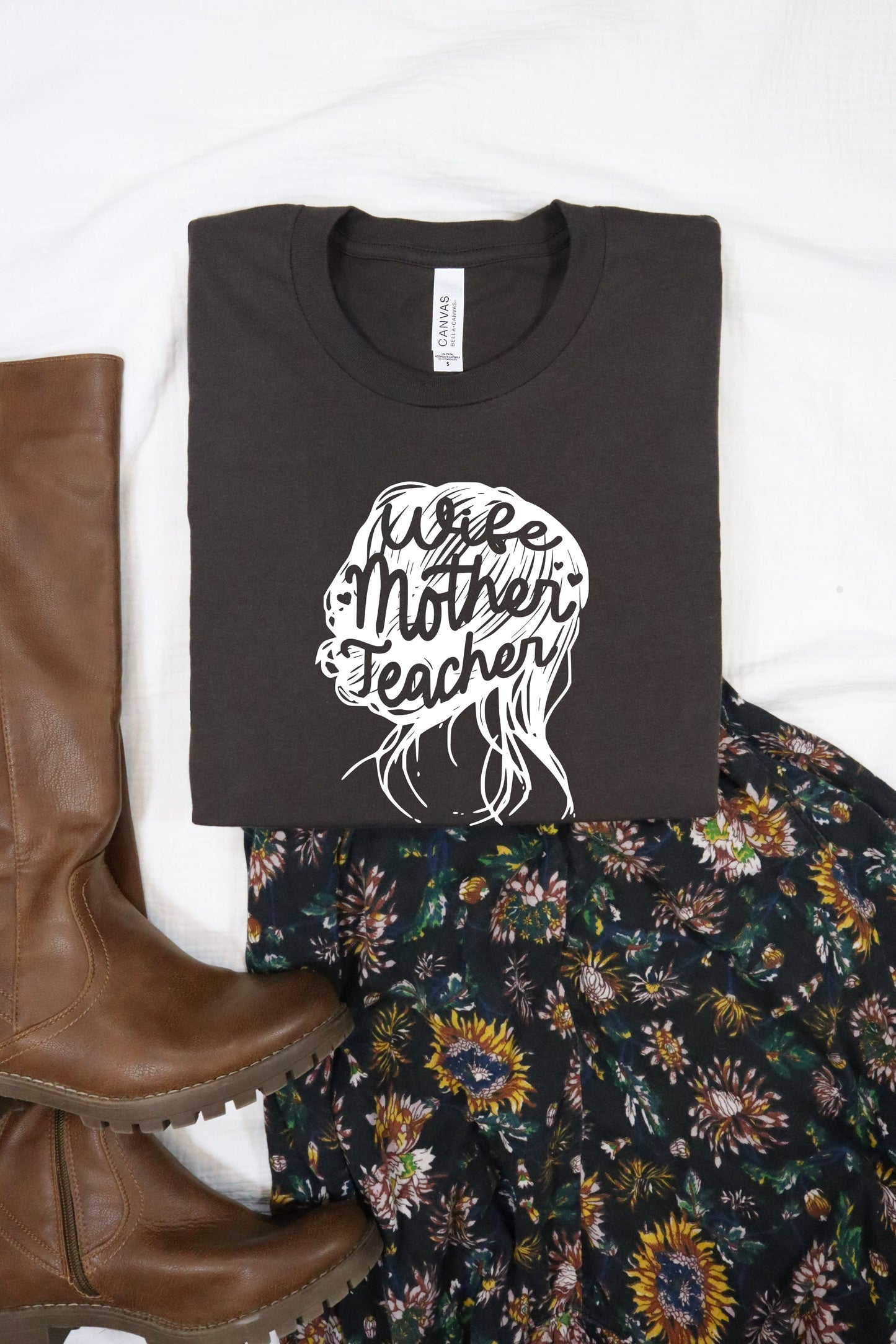 Wife Mother Teacher Short Sleeve Shirt