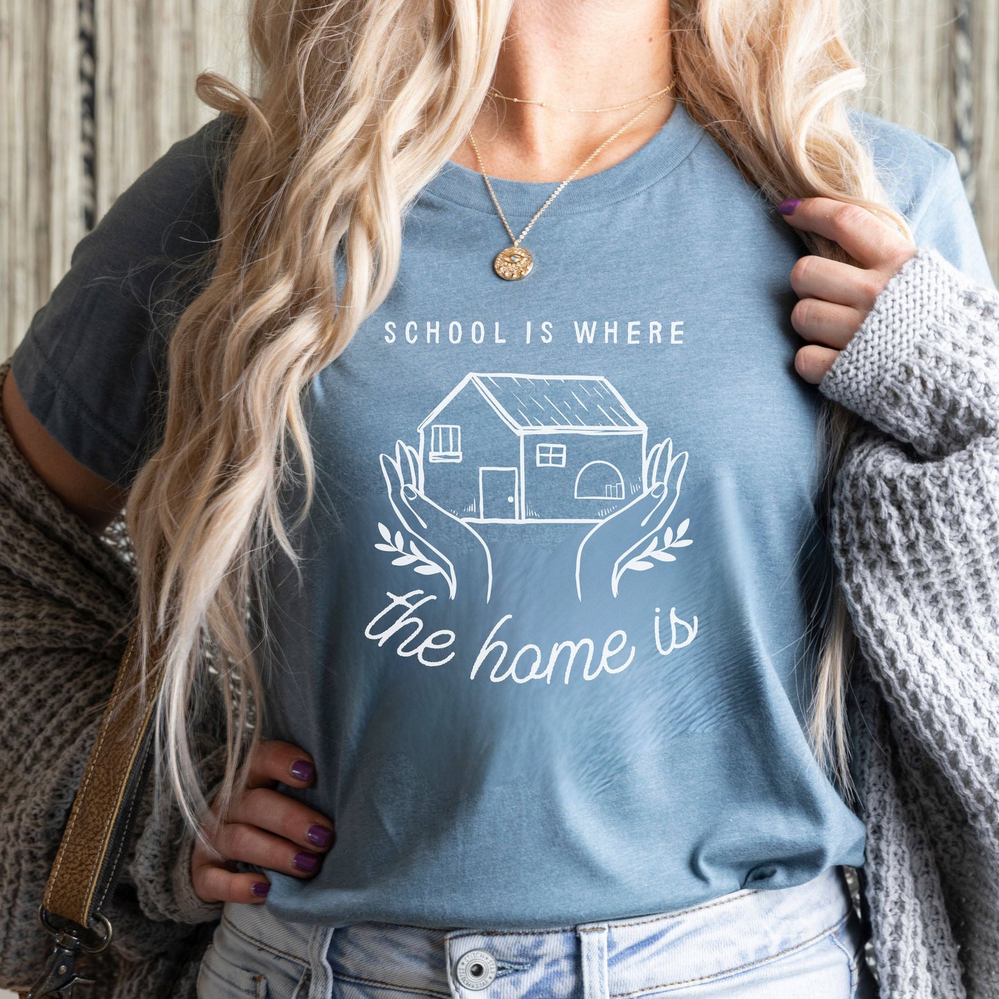 school is where the home is shirt for hoemschool moms educate
