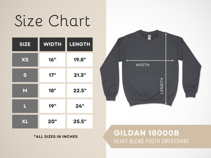 Cozy Mornings & Leaf Collecting Youth Sweatshirt