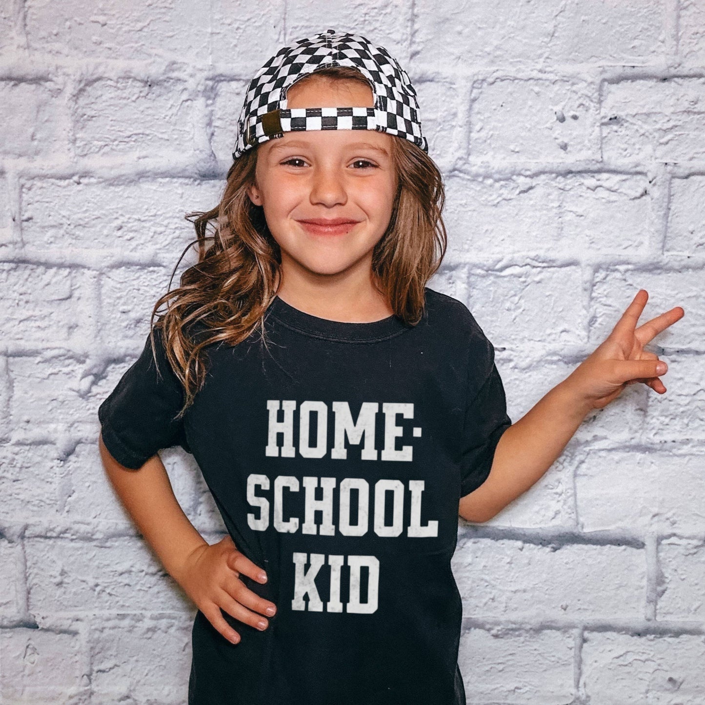 homeschool kid shirt for kids in black for homeschoolers