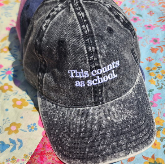 This Counts As School Vintage Cap for Homeschool Mom
