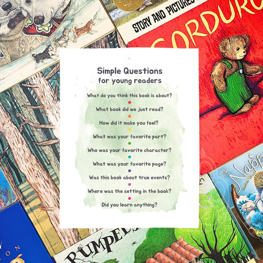 Simple Questions for Young Readers- Printable