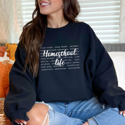 Homeschool Life Crewneck Sweatshirt