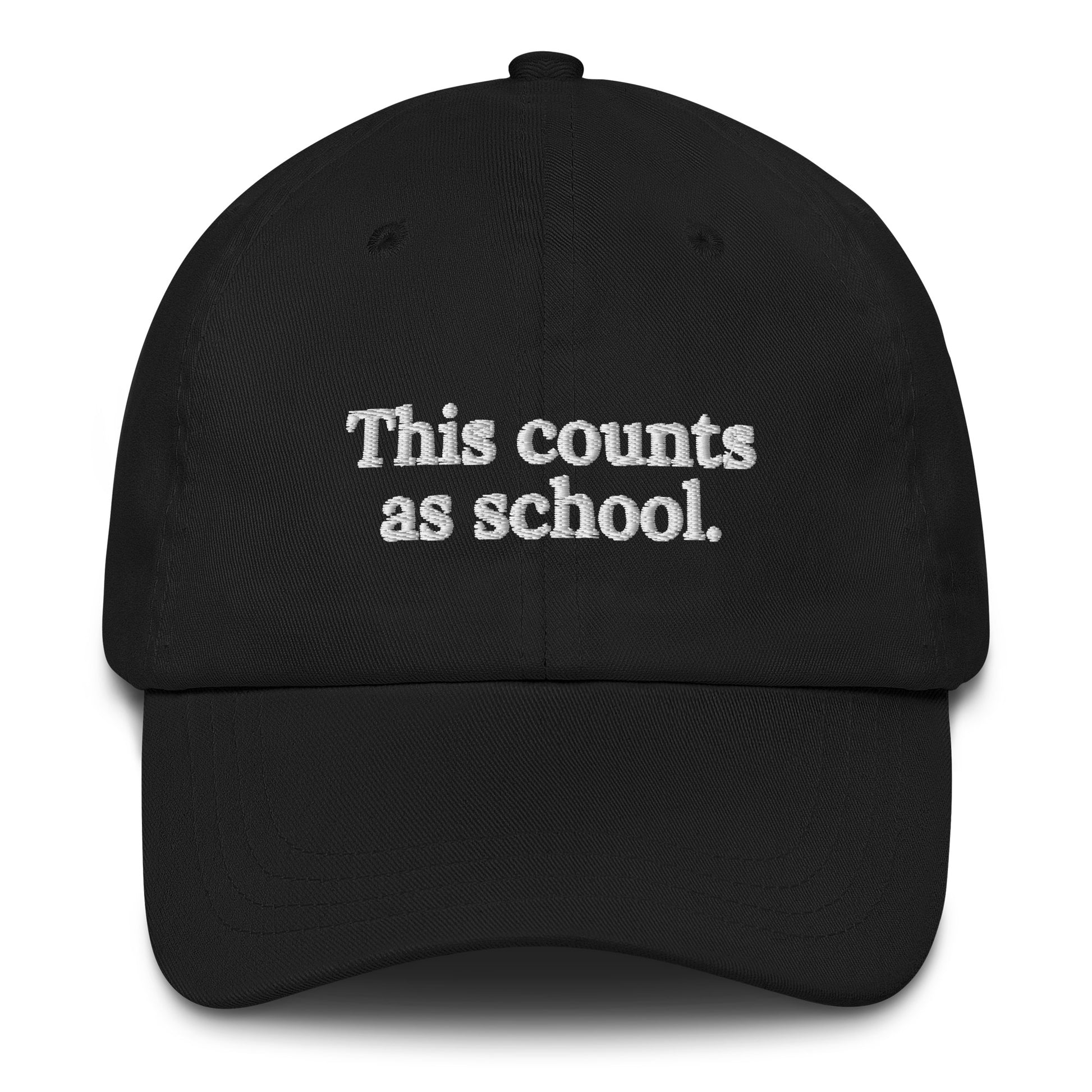 This Counts As School Adult hat