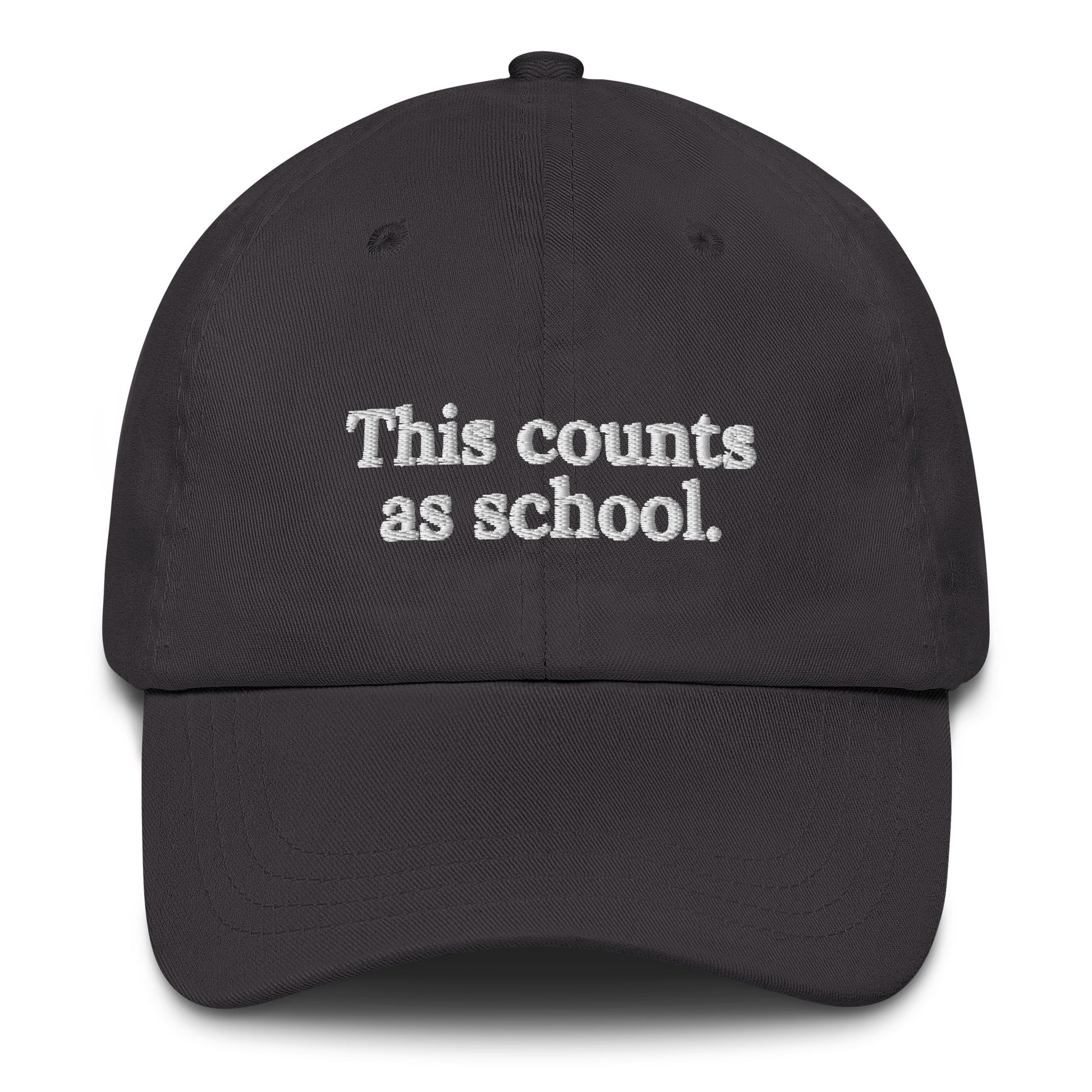 This Counts As School Adult hat