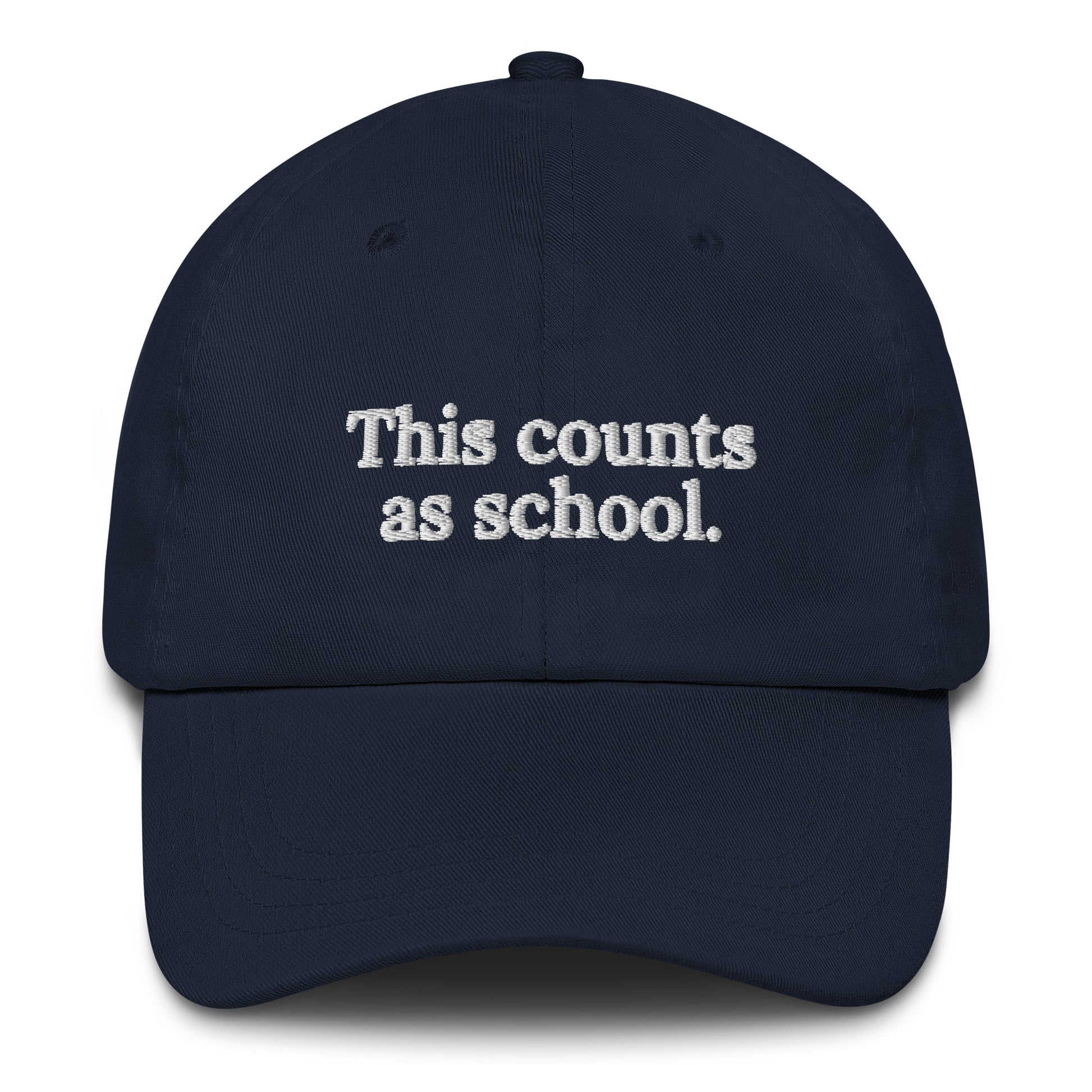 This Counts As School Adult hat