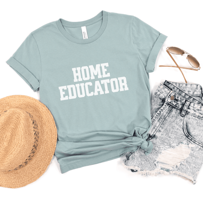 Home Educator Womens Short Sleeve Shirt for Homeschool Moms