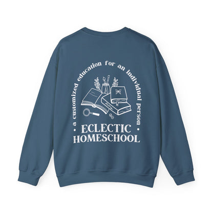 Eclectic Homeschool Crewneck Sweatshirt for moms