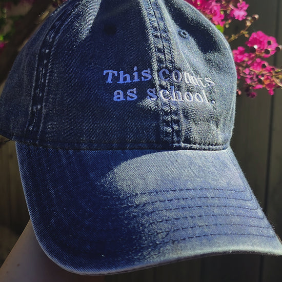 This Counts As School Vintage Cap for Homeschool Mom