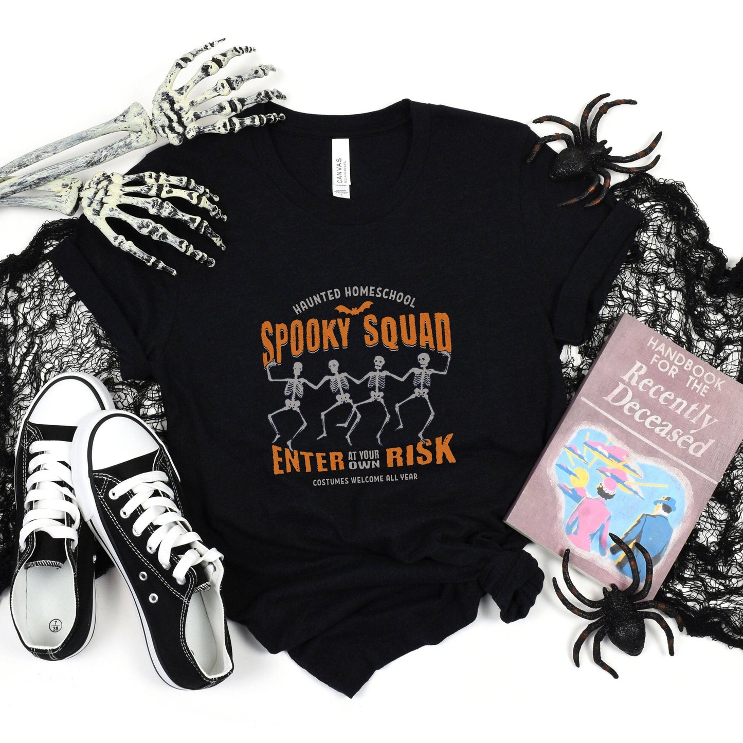 Spooky Squad Homeschool Mom Short Sleeve Tee Shirt