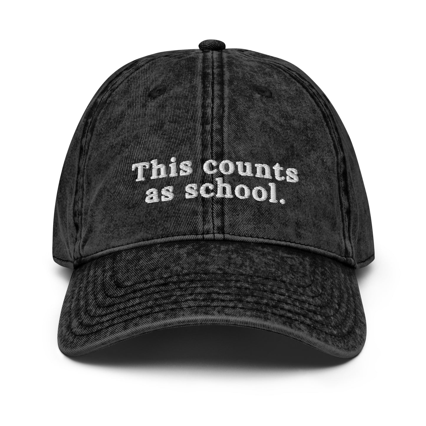 This Counts As School Vintage Cap for Homeschool Mom