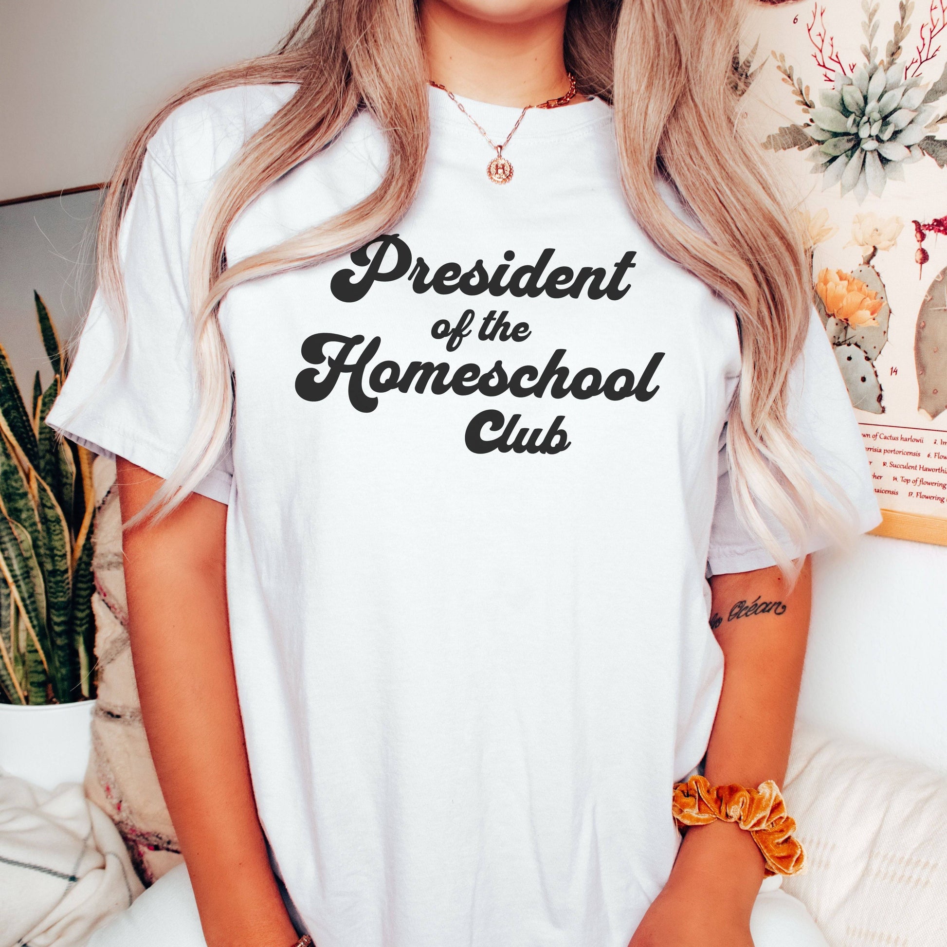 President of the Homeschool Club Adult Unisex Tee Shirt