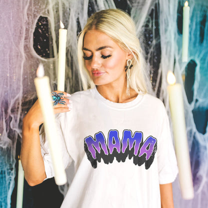 Mama Spooky Vibes Short Sleeve Shirt for Women