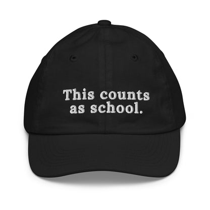 Embroidered This Counts As School for Homeschool Kids